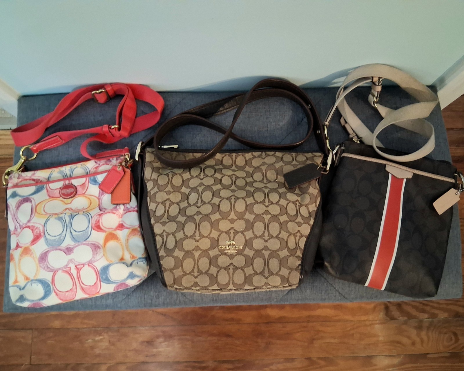 Lot of 3 COACH Crossbody Bags Purses Various Conditions Read Description
