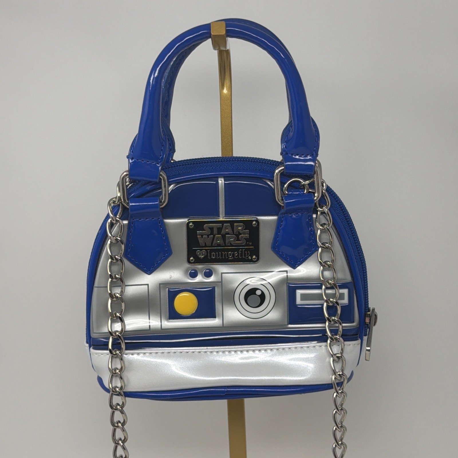 Star Wars Loungefly R2-D2 Mini Dome Crossbody Blue Store Model
