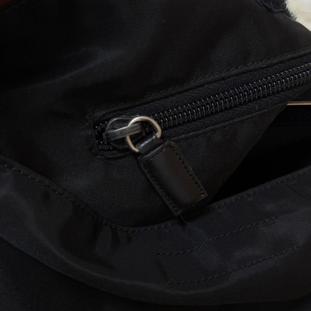 Authentic PRADA Black Nylon Shoulder Bag 27cm x 27.5cm x 2cm, Excellent Conditio