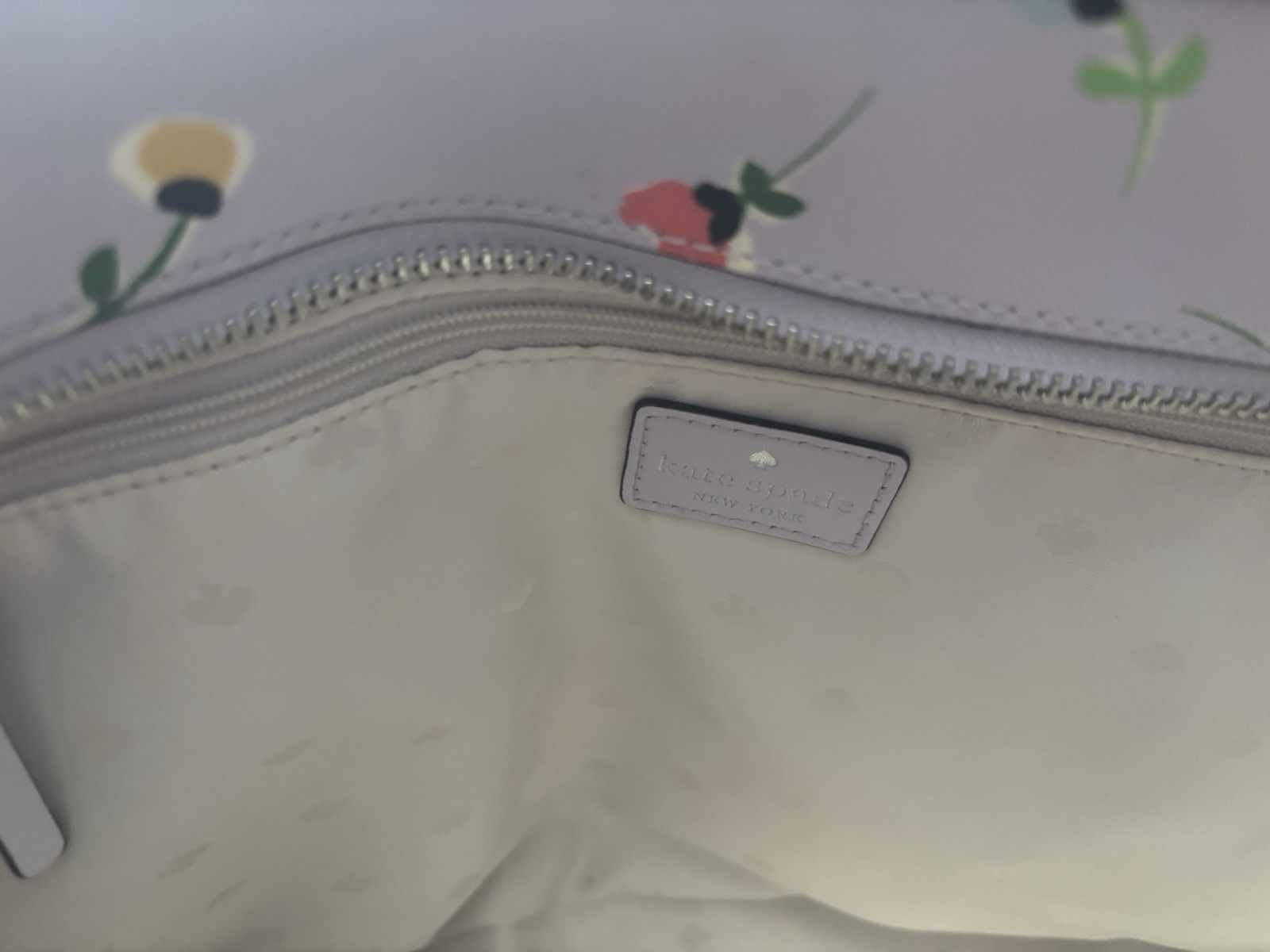 Kate Spade Lavender Floral Large Tote