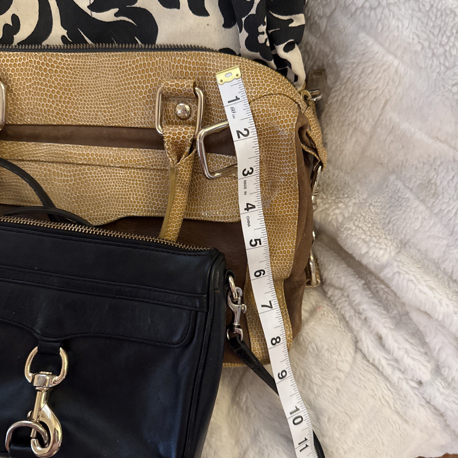Rebecca Minkoff M.A.B. (Morning After Bag) satchel or hobo Bag Set Of 2 Leather