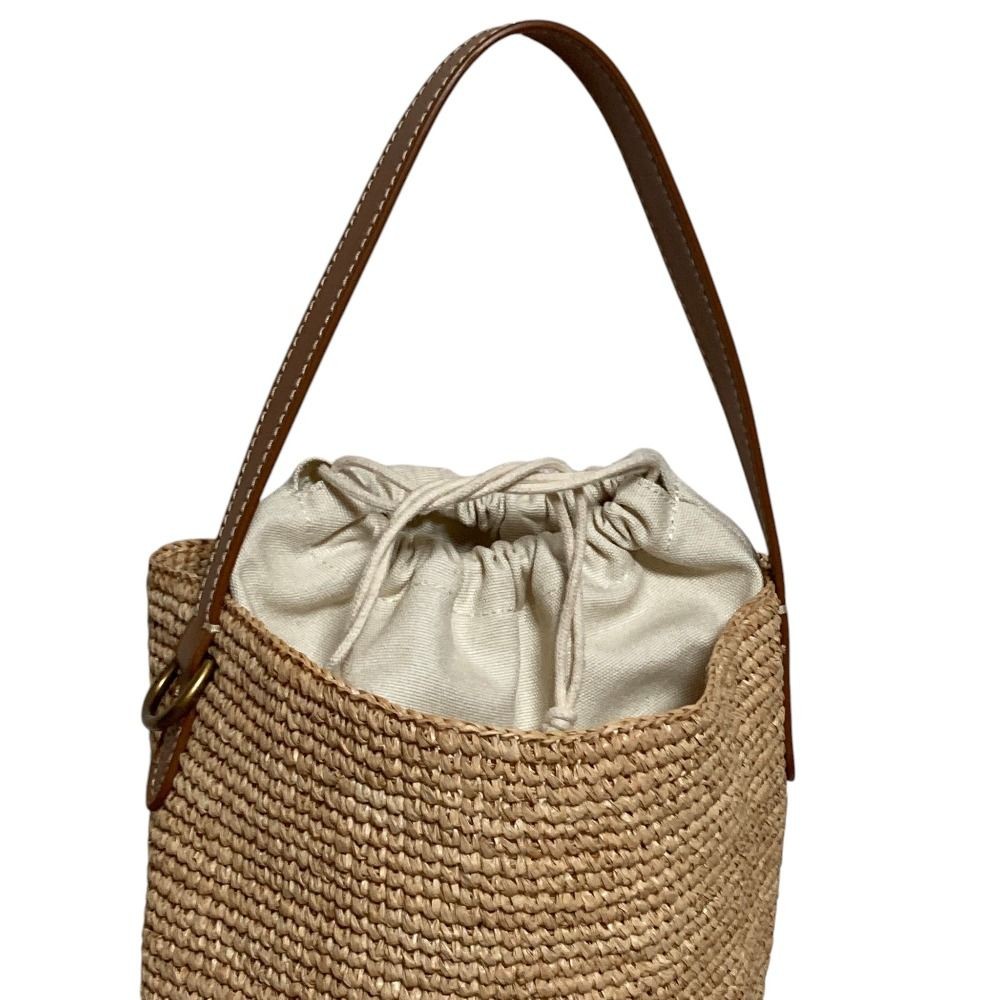 25SS Polo by Ralph Lauren Raffia Handbag Natural Ladies