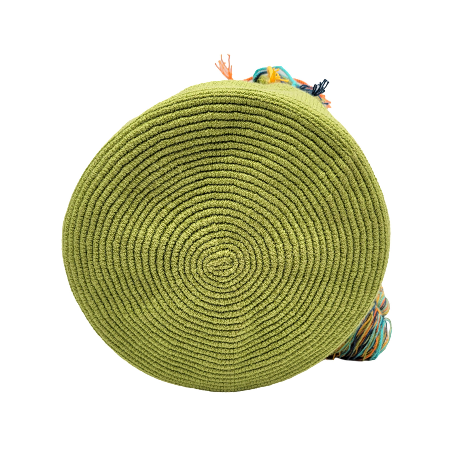 NWT 🔥 Colombian Large Handmade Wayuu Mochila Bag Solid Casual Top Quality LIME