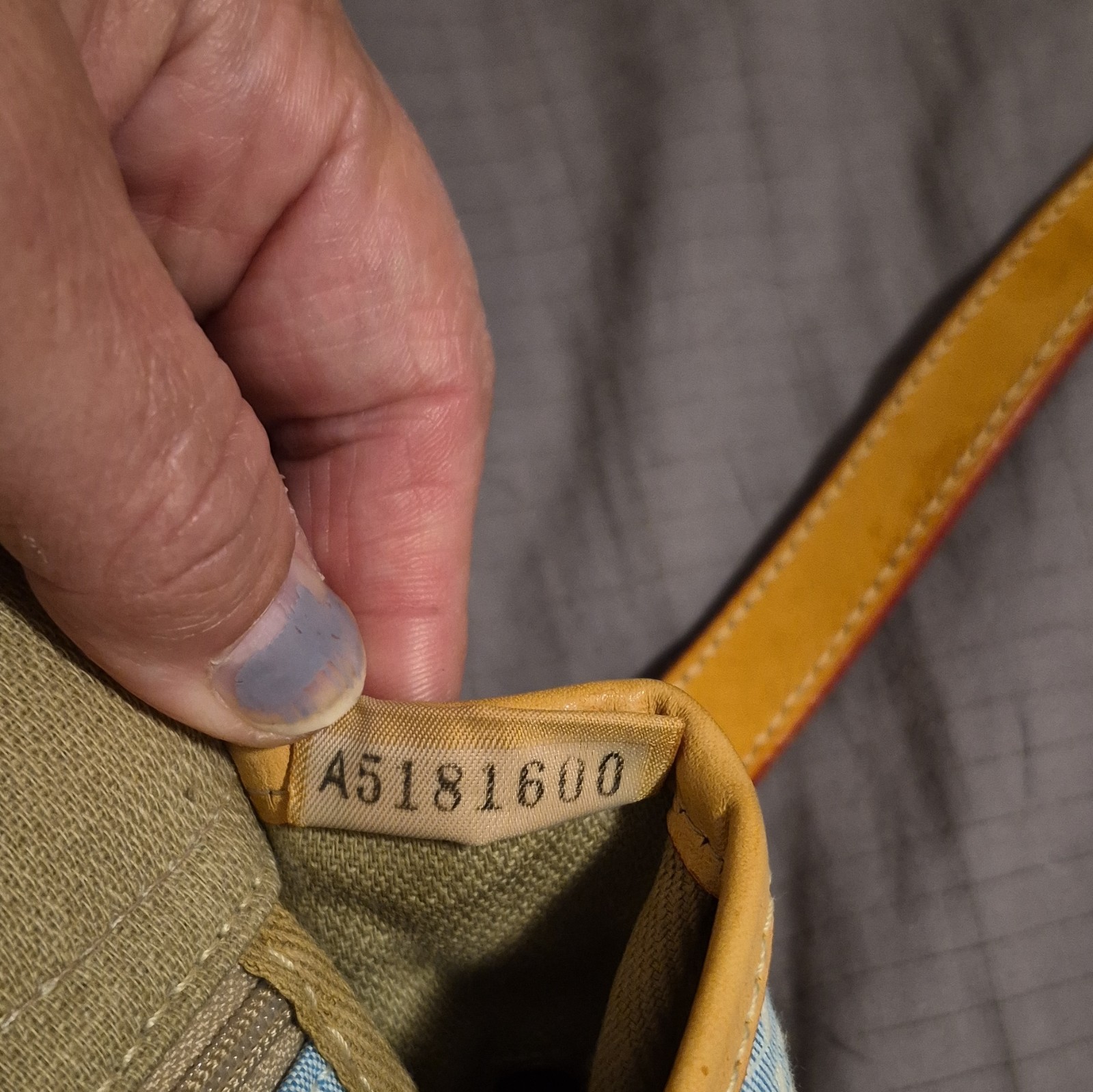 Vintage Dooney & Bourke Light Blue Denim DB Monogram Canvas Saddle Crossbody Bag