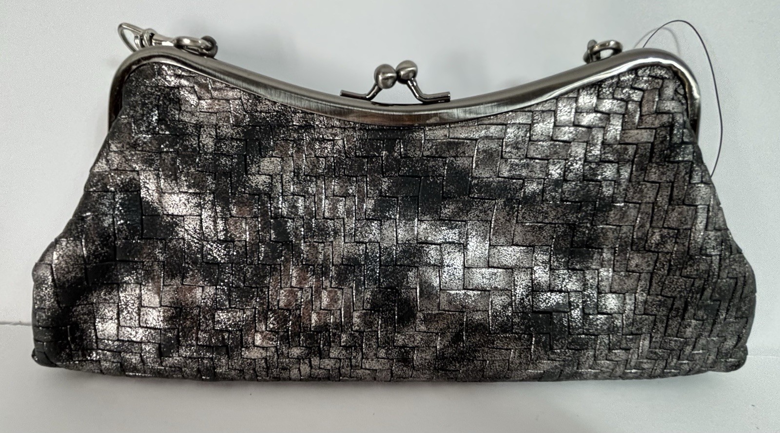 Patricia Nash Woven Gray Black Tote Bag Purse W/ Metal Chain New Tag Says Model