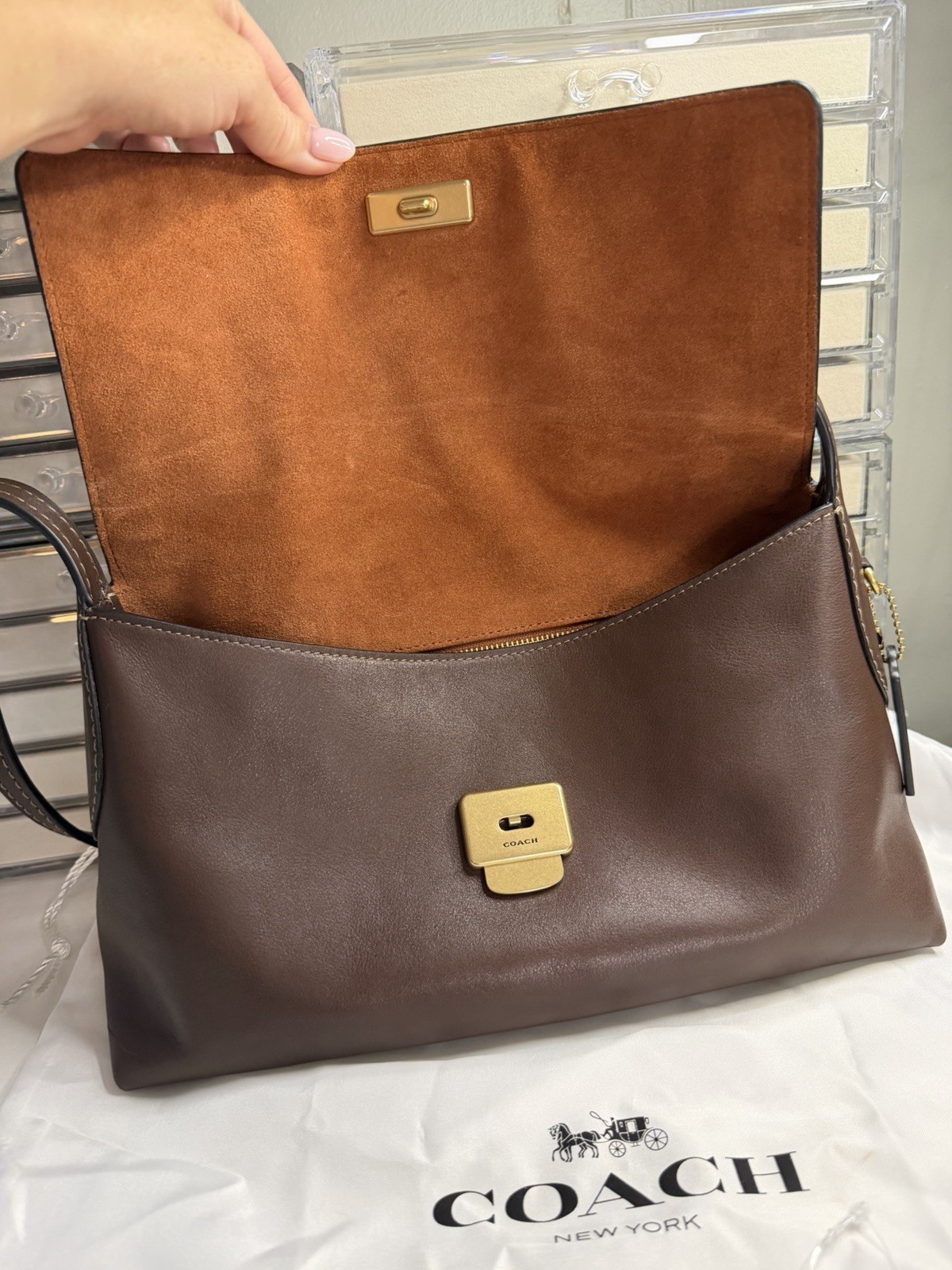 Coach Chelsea 30 Maple Shoulder Bag