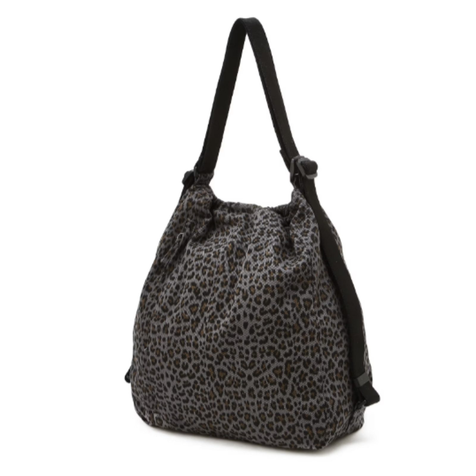 ATHE Vanessa Bruno x Hello Kitty Le Bon Leopard Gray Backpack Shoulder Bag S