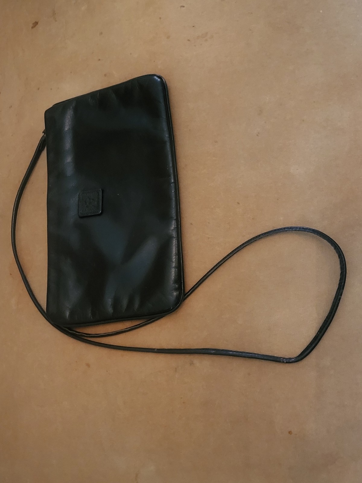 Vintage Anne Klein for Calderon 1980’s Red Leather Shoulder Crossbody Purse