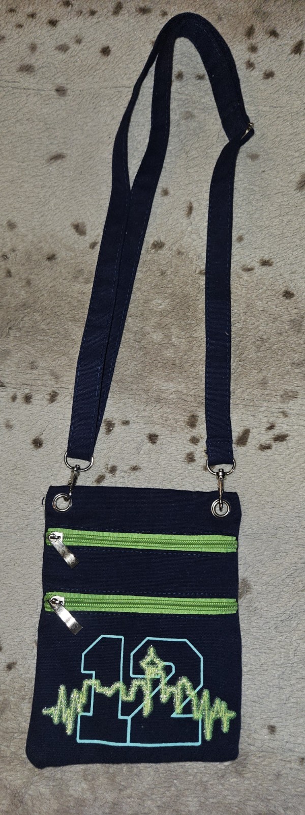 Seattle Seahawks Printed Collection Foldover Purse Crossbody Bag