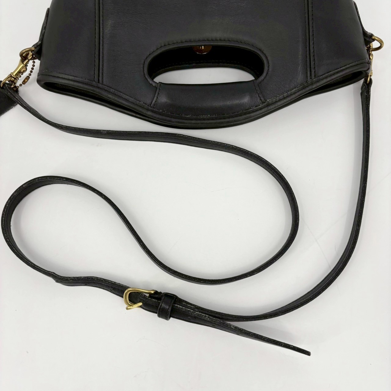 Vintage Coach Mini Shopper Bucket Tote Bag 9993 Black Authentic From Japan