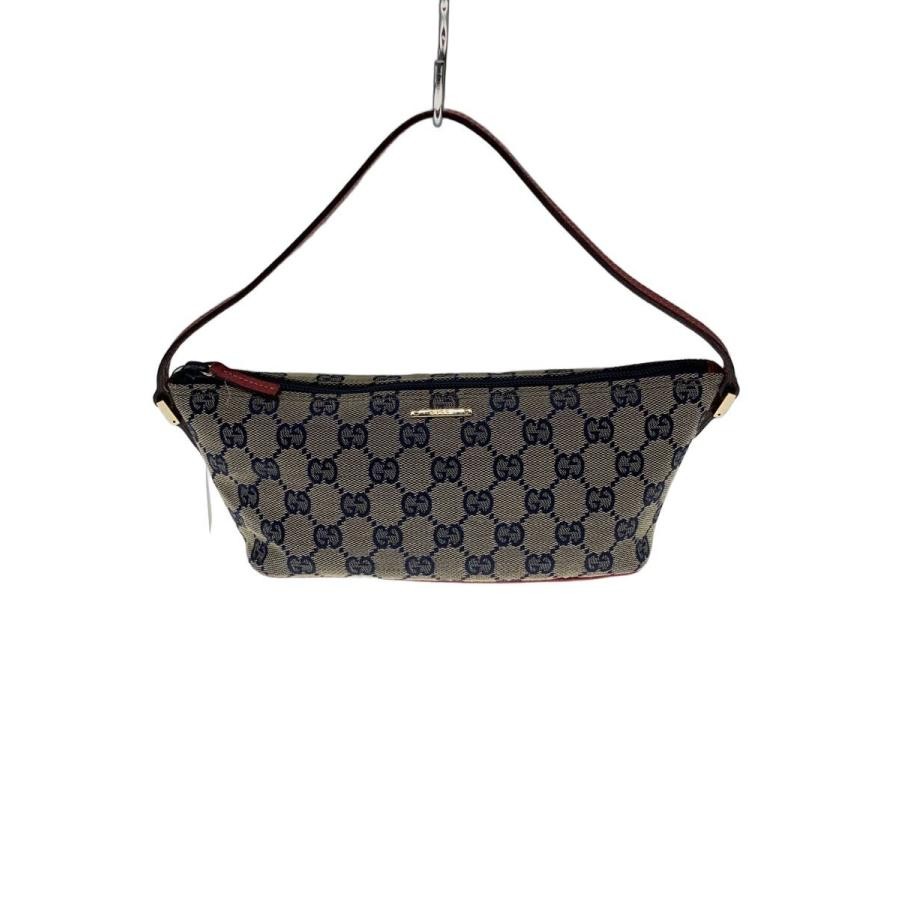 GUCCI Bag: Pouch Navy Canvas W21H11D9cm w/o accessories;
