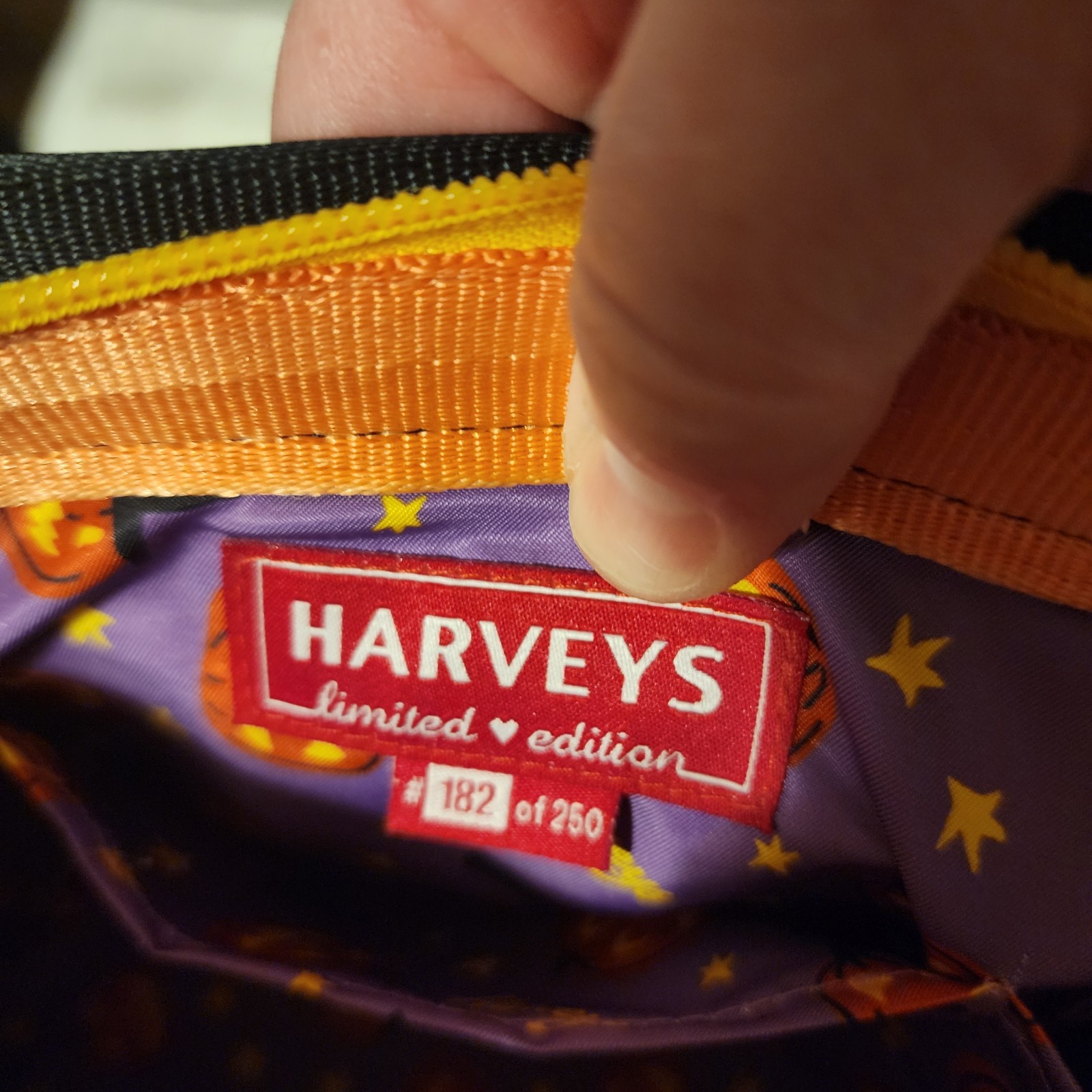 Harveys Seatbelt JACK O LANTERN Medium Tote Limited Edition 182 of 250