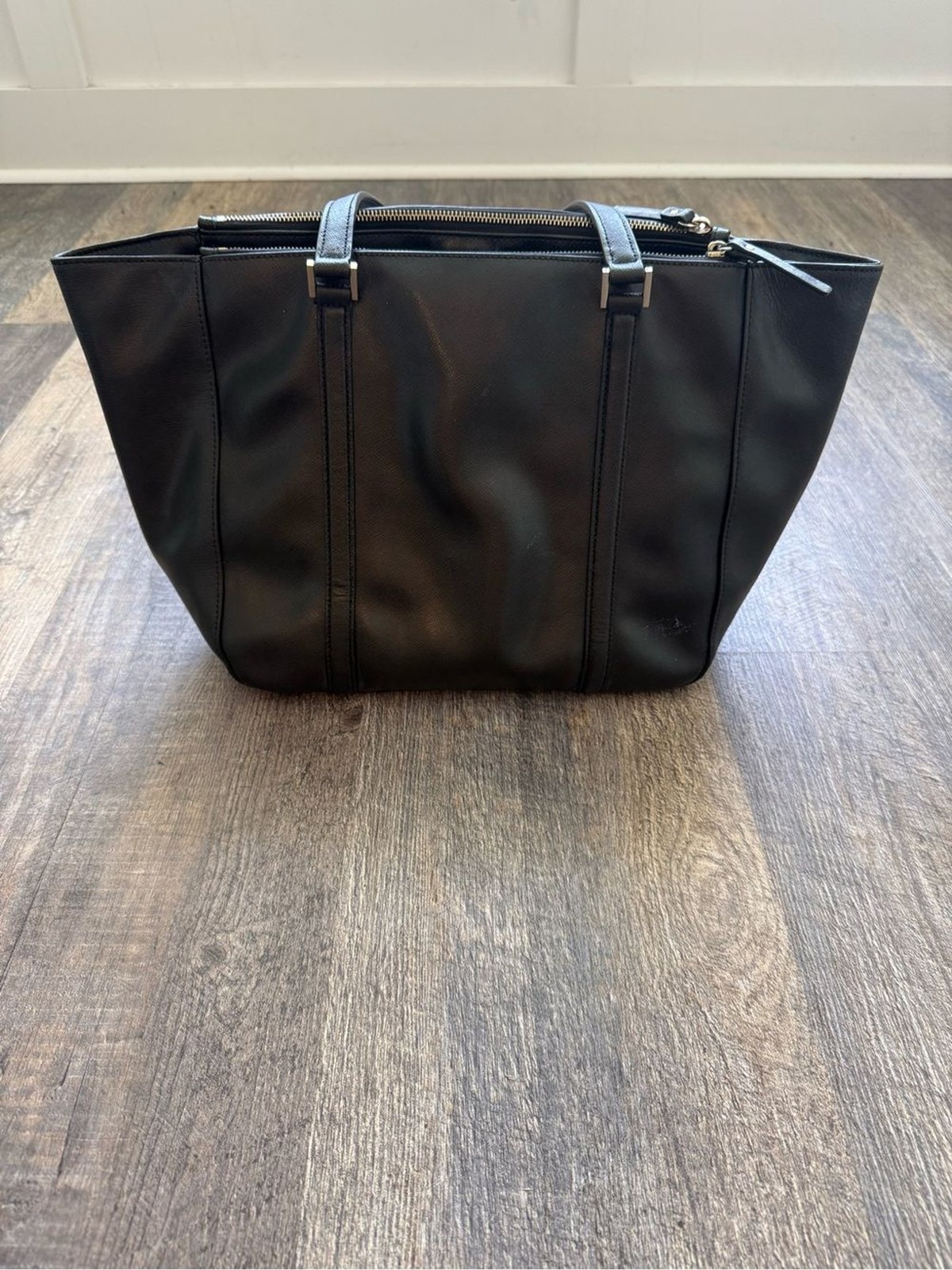 kate spade black saffiano leather satchel