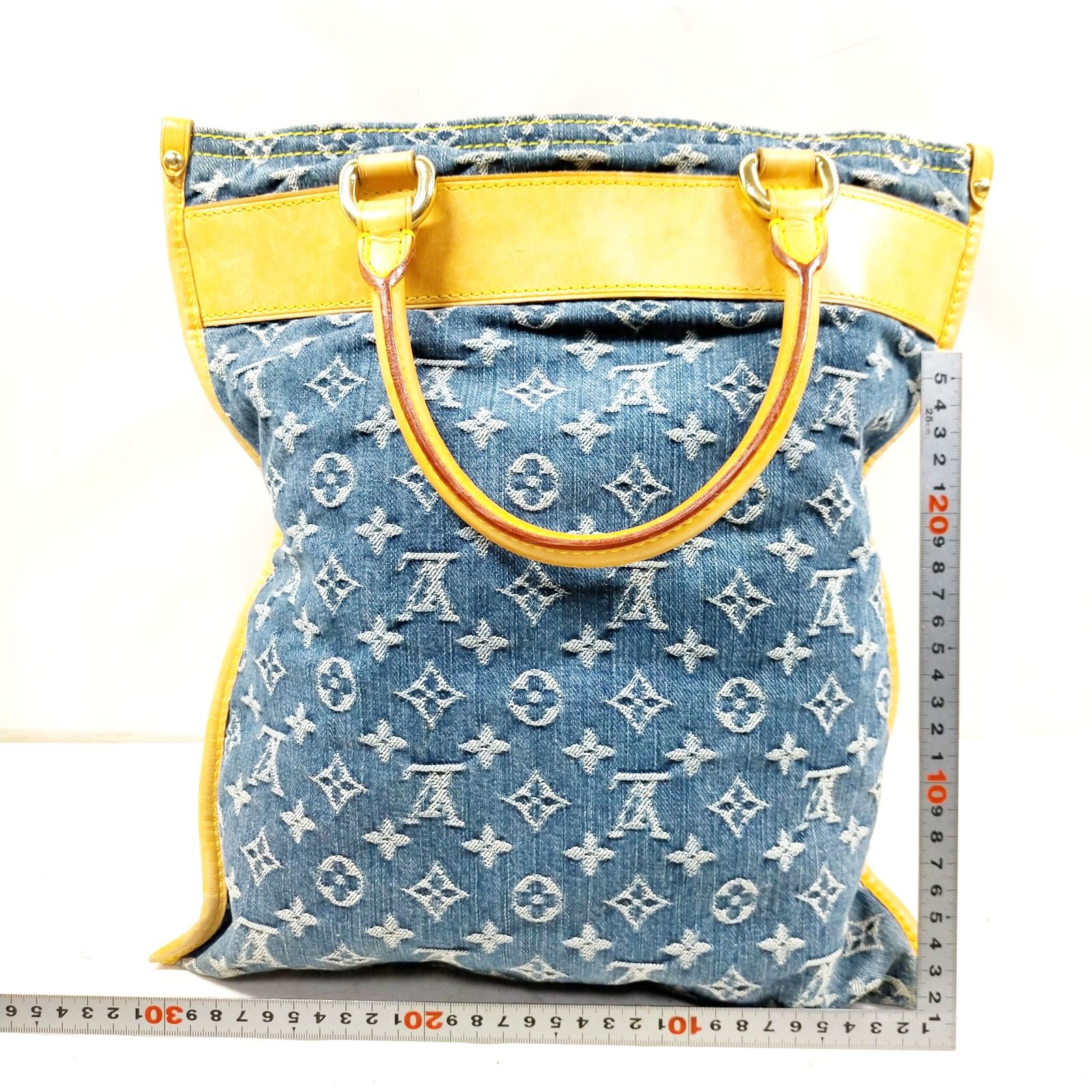 Louis Vuitton LV Tote Bag M95018 Flat Shopper Monogram Denim 2320596
