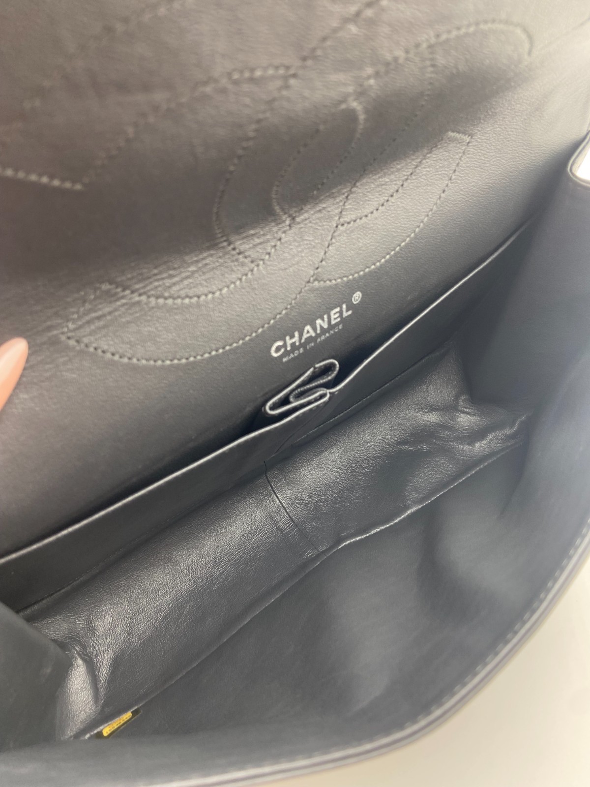 Chanel 2.55 Reissue Dark Gray Aged Calfskin Ruthenium Tone HW Crossbody