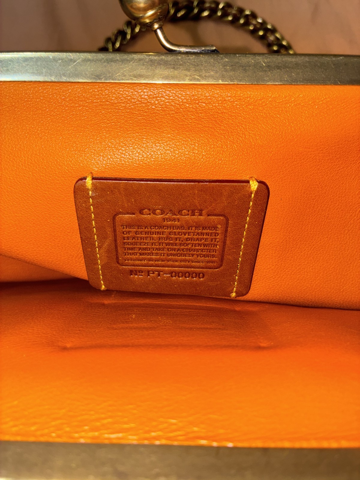 Coach 1941 Double Frame Kisslock Bag runway SAMPLE