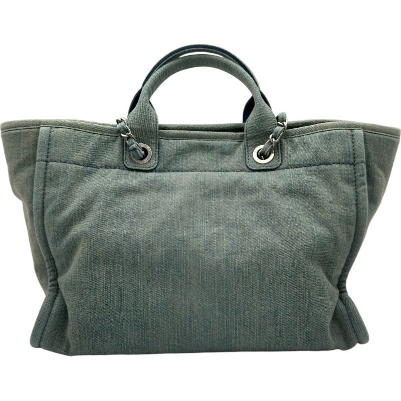 CHANEL Deauville Shopping Bag Blue Denim Shoulder Bag AS3351 #OKB1497