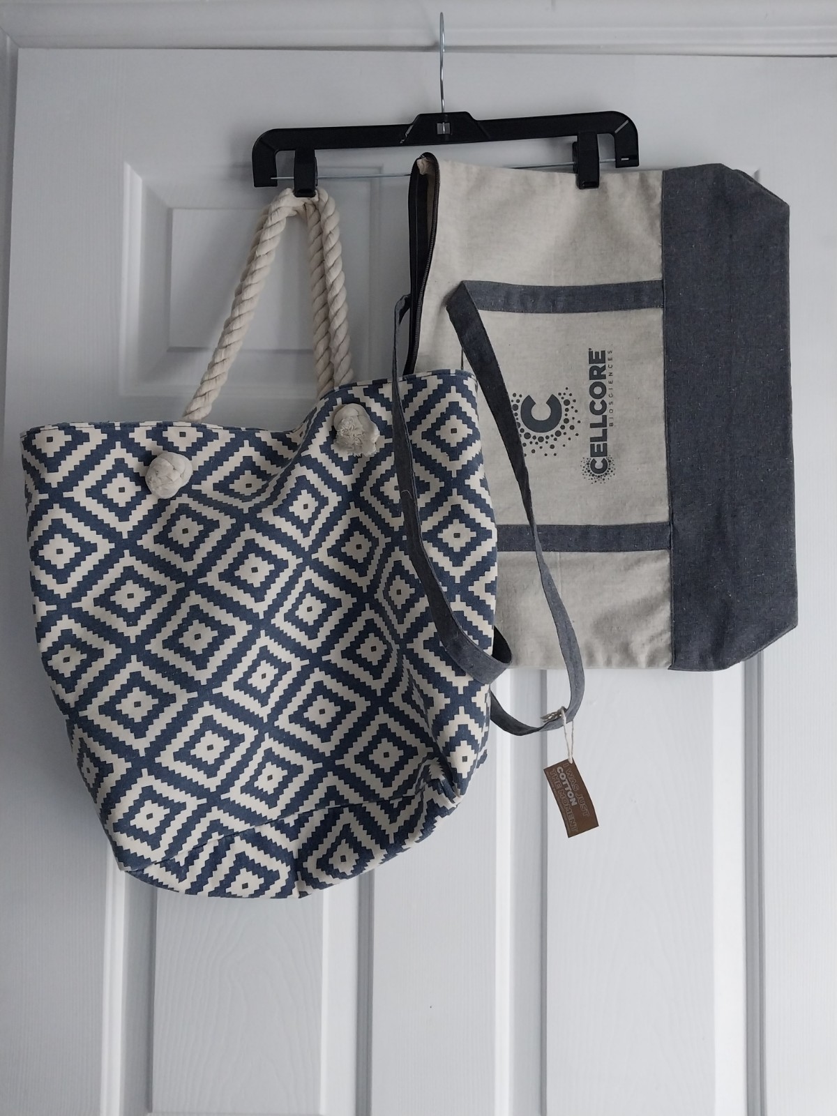 Lot Of 2 Bag SUMMER & ROSE with Robe Handles and Cotton Shopper CELLCORE