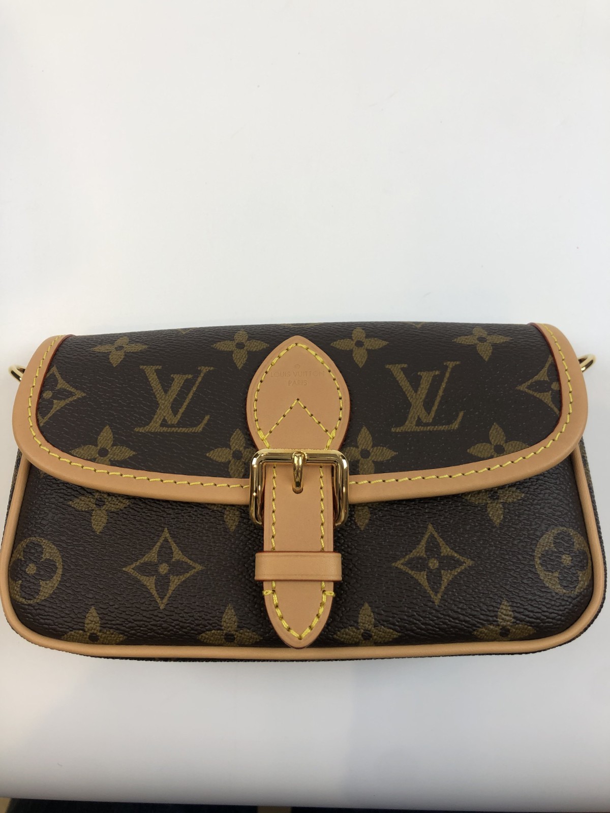 Louis Vuitton Nano Diane Monogram Canvas Mini Handbag Top Handle Crossbody Bag