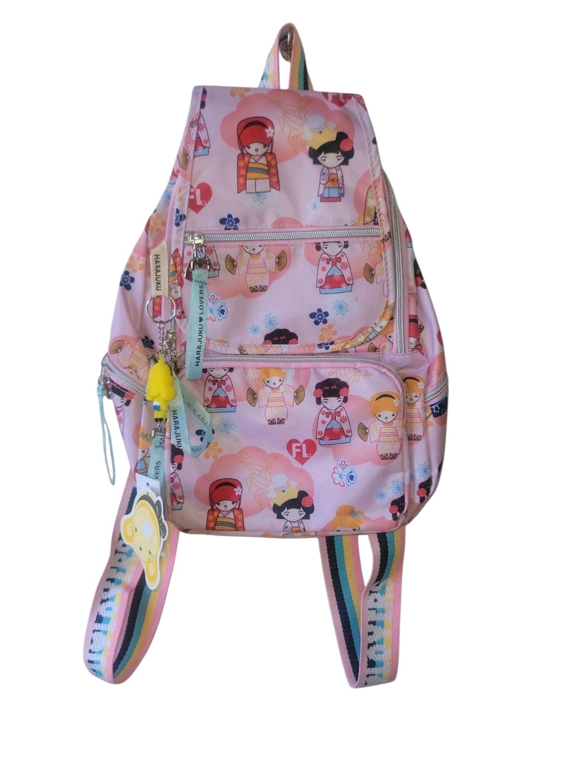 Harajuku Lovers Vintage Candy Girls Kimono Pink Backpack