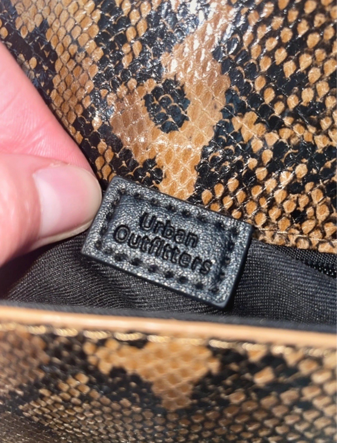 Urban Outfitters Crossbody Snake Print Bag