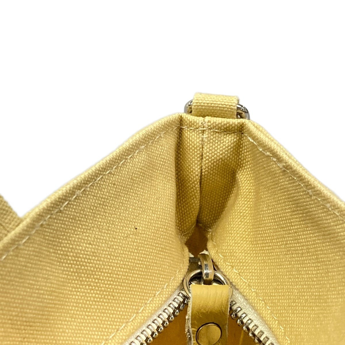 vanessa bruno Kabus XS Yellow Gold Canvas Tote Bag