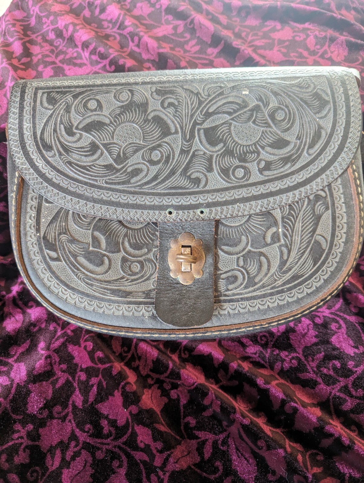 Vintage Leather Purse (circa 1969); Possibly Handmade