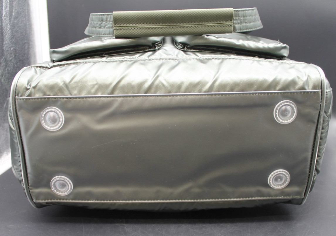 Lug Trotter Quilted Tote Bag NWT Metallic Olive Multi Pocket Travel Work Bag