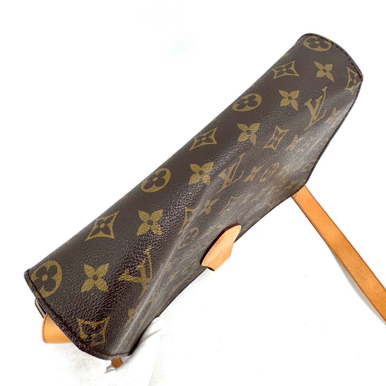 Louis Vuitton Monogram Cartouchiere Shoulder Bag Cross Body 882SL Authentic