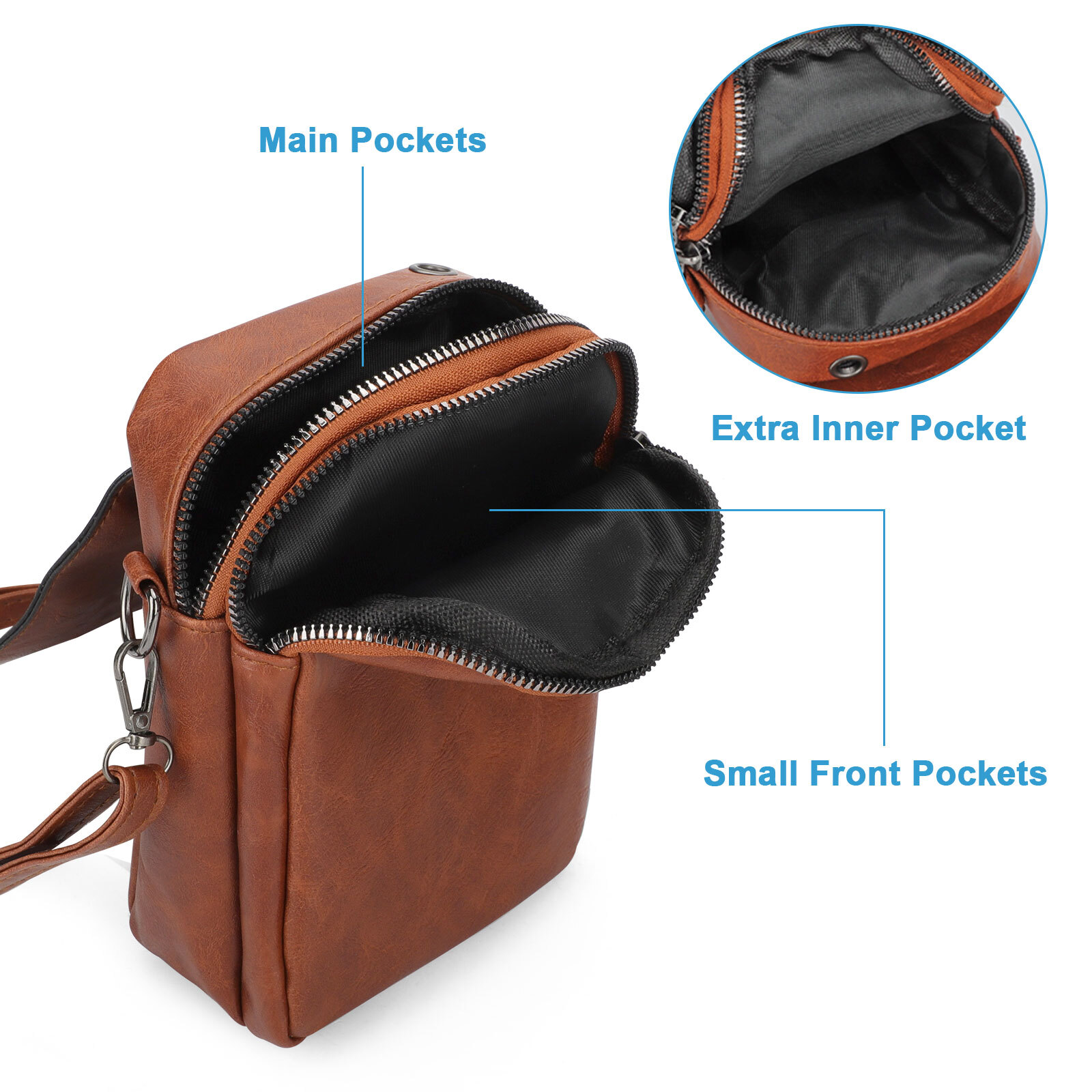 Small Cell Phone Purse Wallet Shoulder Bag Case Crossbody Pouch Handbag Women PU