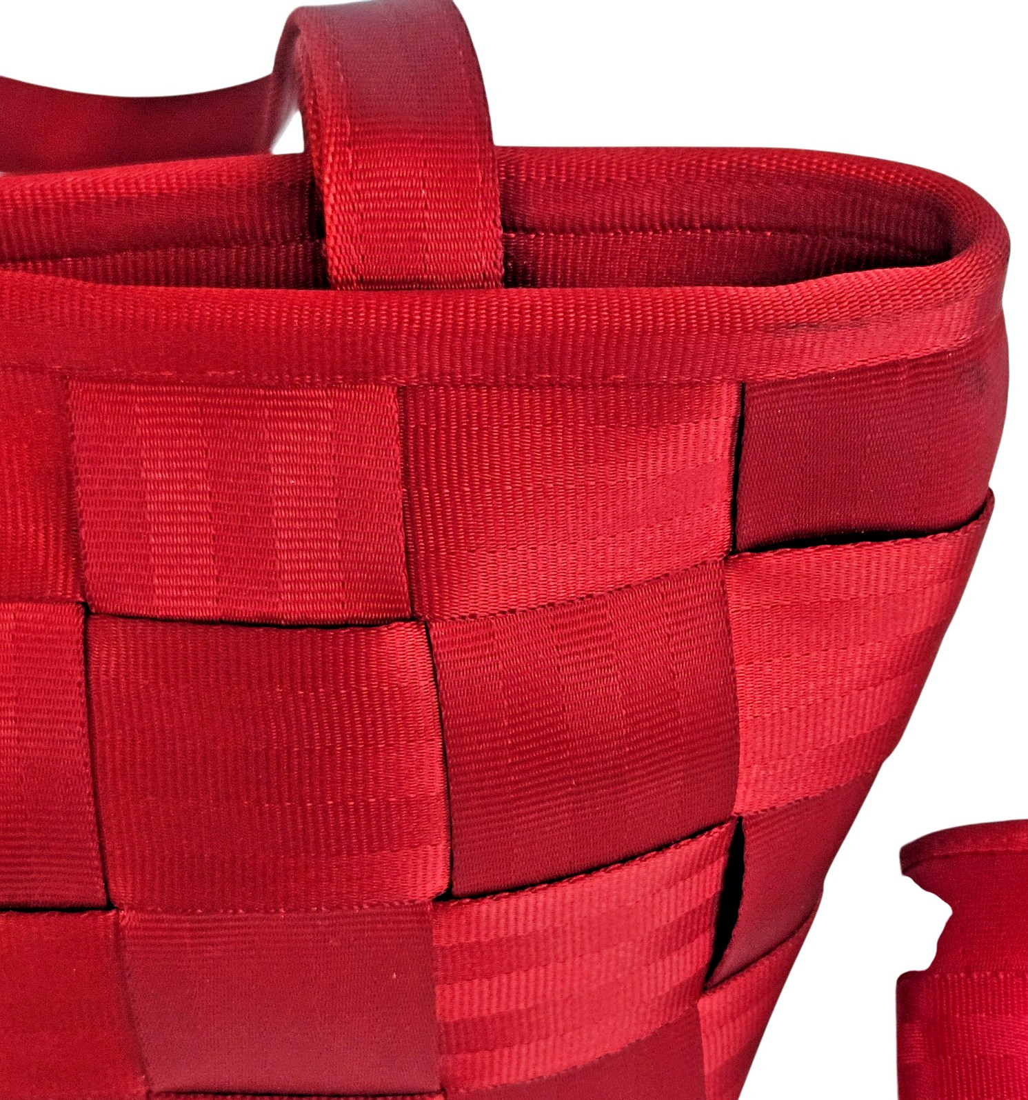 Classic Harveys The Original Seatbeltbag Purse Bag & Coin Purse Boxy Handles Red