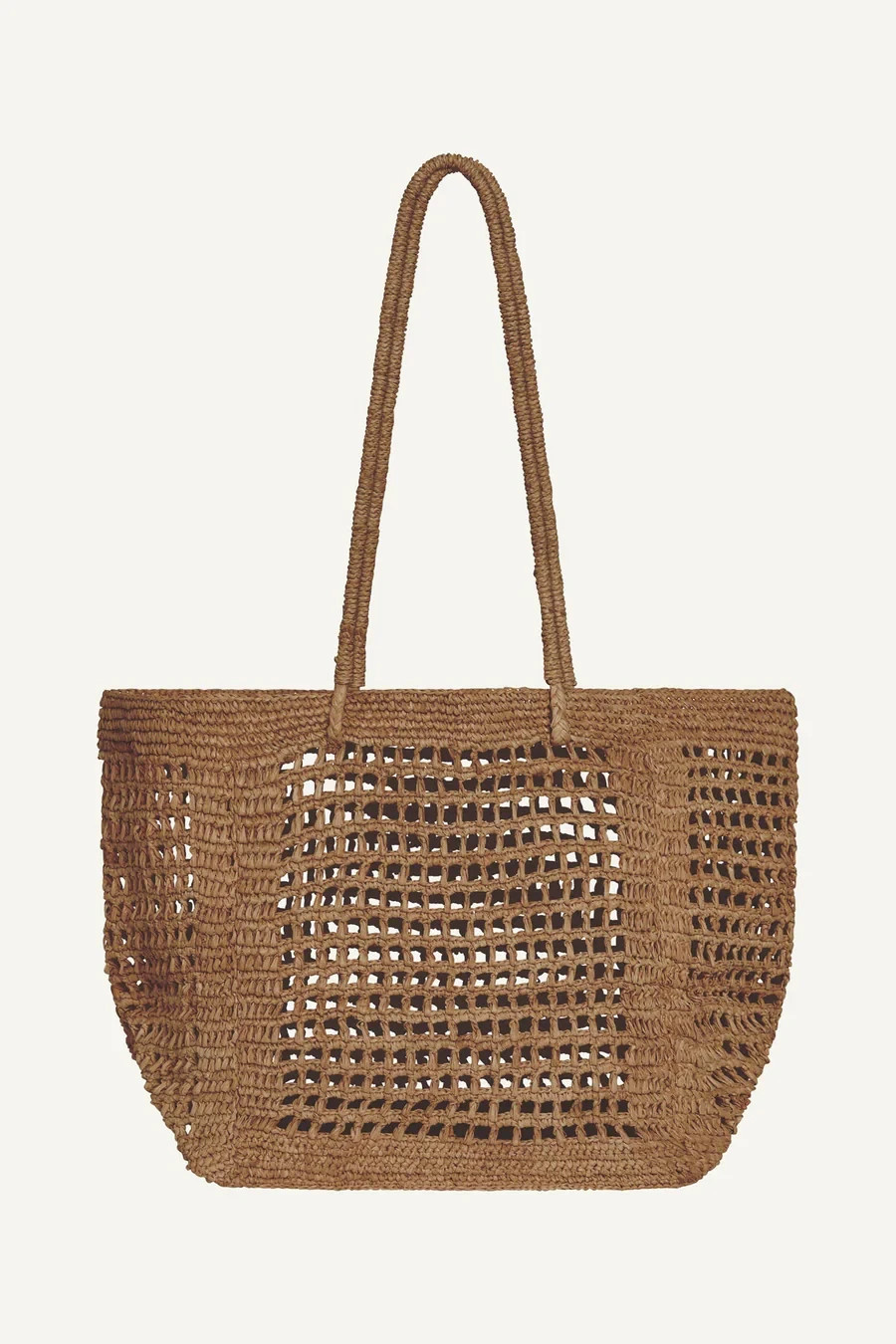Ora Tote – Caramel Raffia-Its open weave is built for beach days.