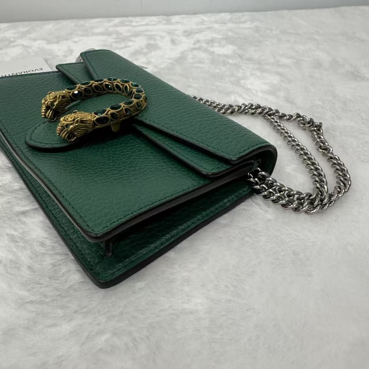 GUCCI GG Dionysus Chain Shoulder Bag Calfskin Leather Green eBay AG 100%Auth