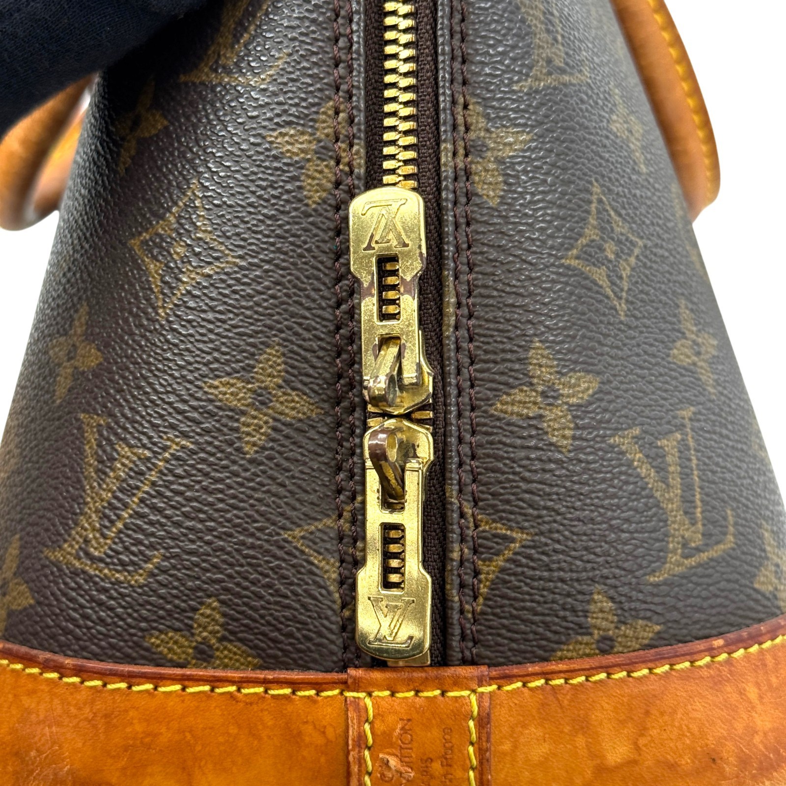 LOUIS VUITTON Alma PM Monogram Canvas Brown Top Handle Women Handbag M51130