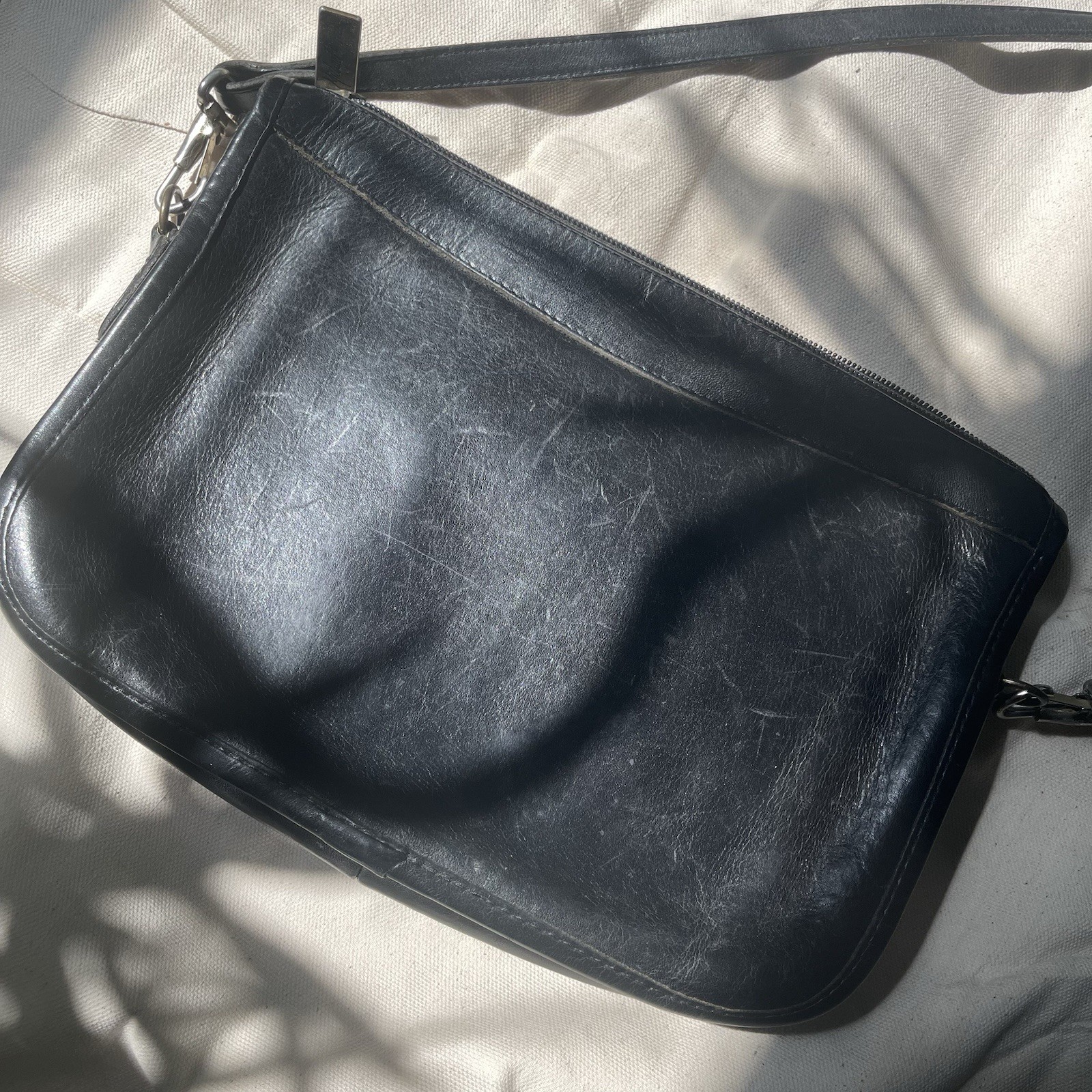 Vintage Michael Green Leather handbag Black Shoulder