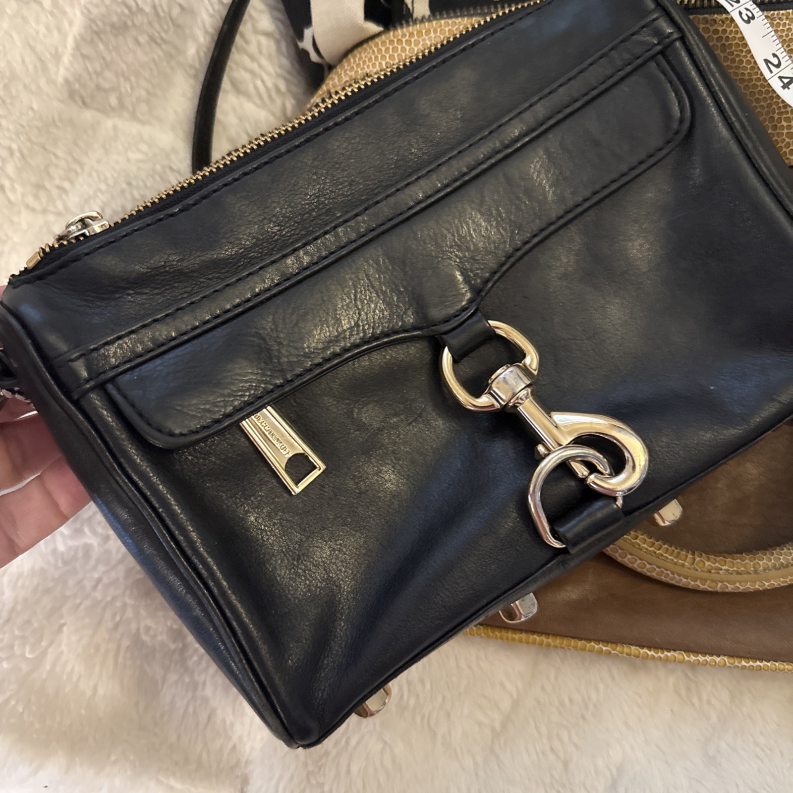 Rebecca Minkoff M.A.B. (Morning After Bag) satchel or hobo Bag Set Of 2 Leather