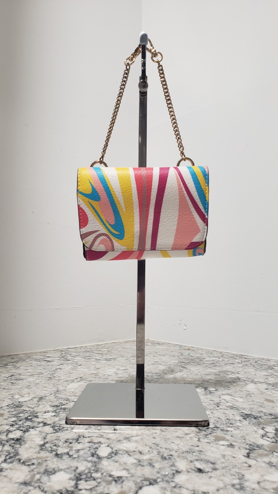 Mini multicolor swirl Handbag Purse