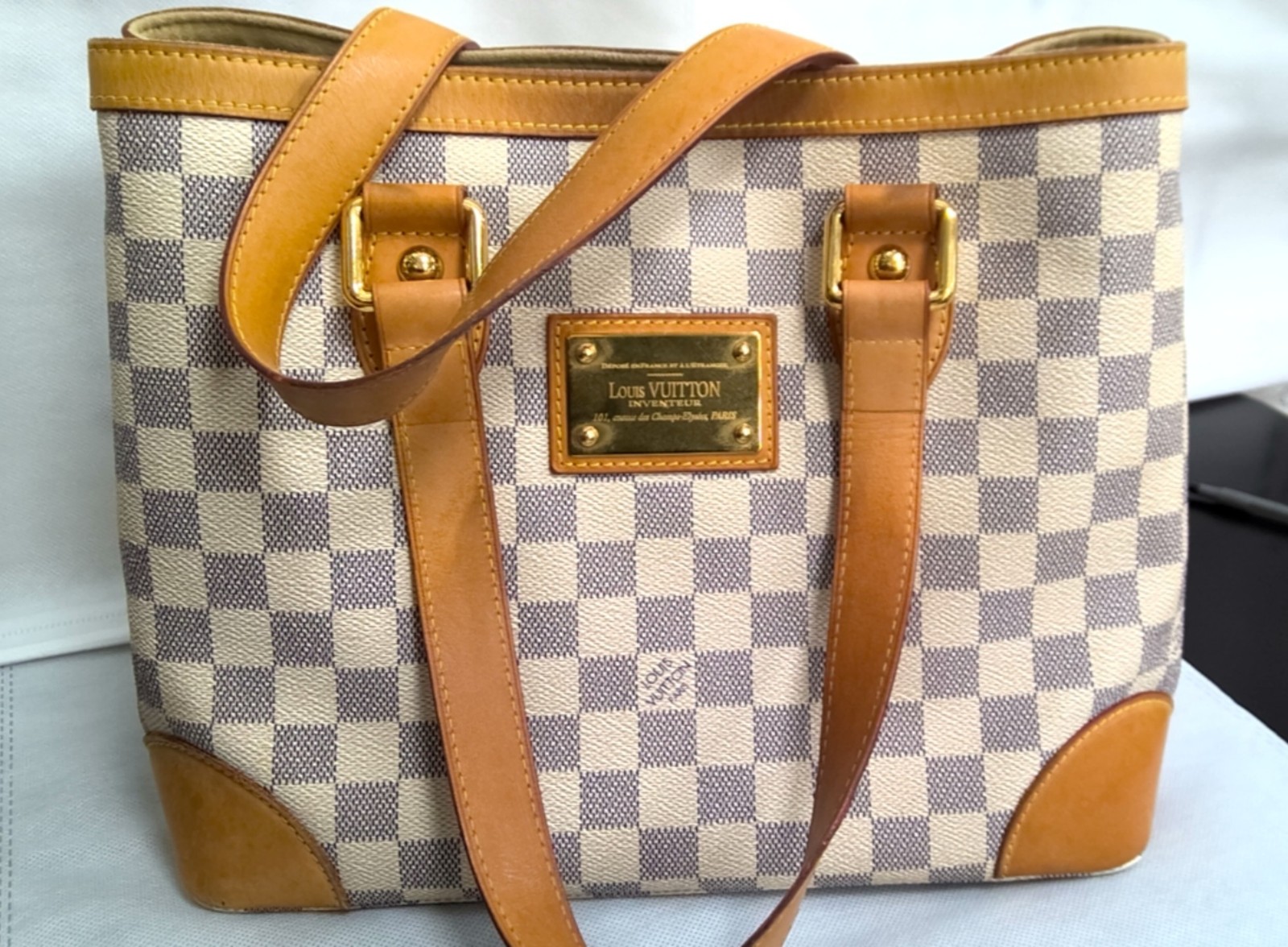 LOUIS VUITTON DAMIER AZUR HAMPSTEAD PM