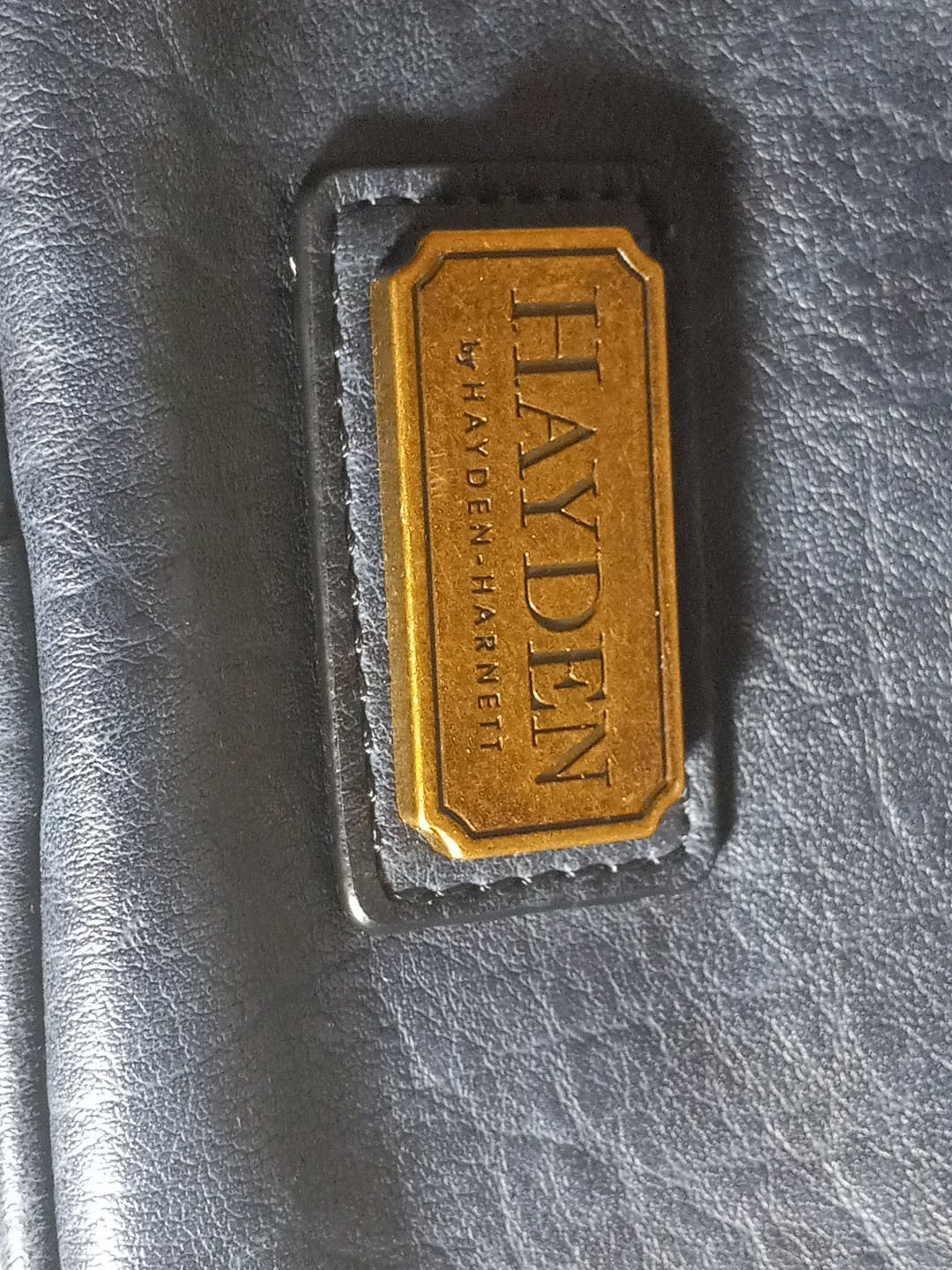 Hayden Harnett Blue Slate Compact Camera Style Crossbody Bag.