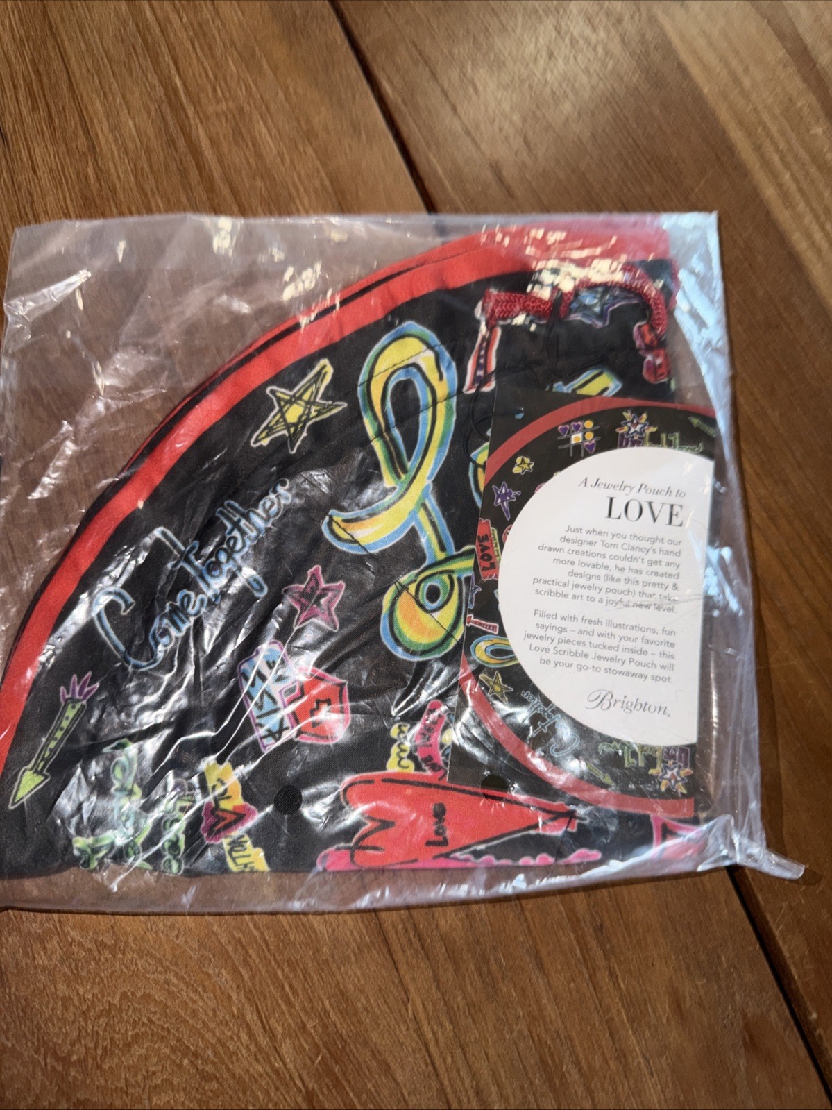 Brighton Love Scribble Travel Drawstring Jewelry Pouch NWT