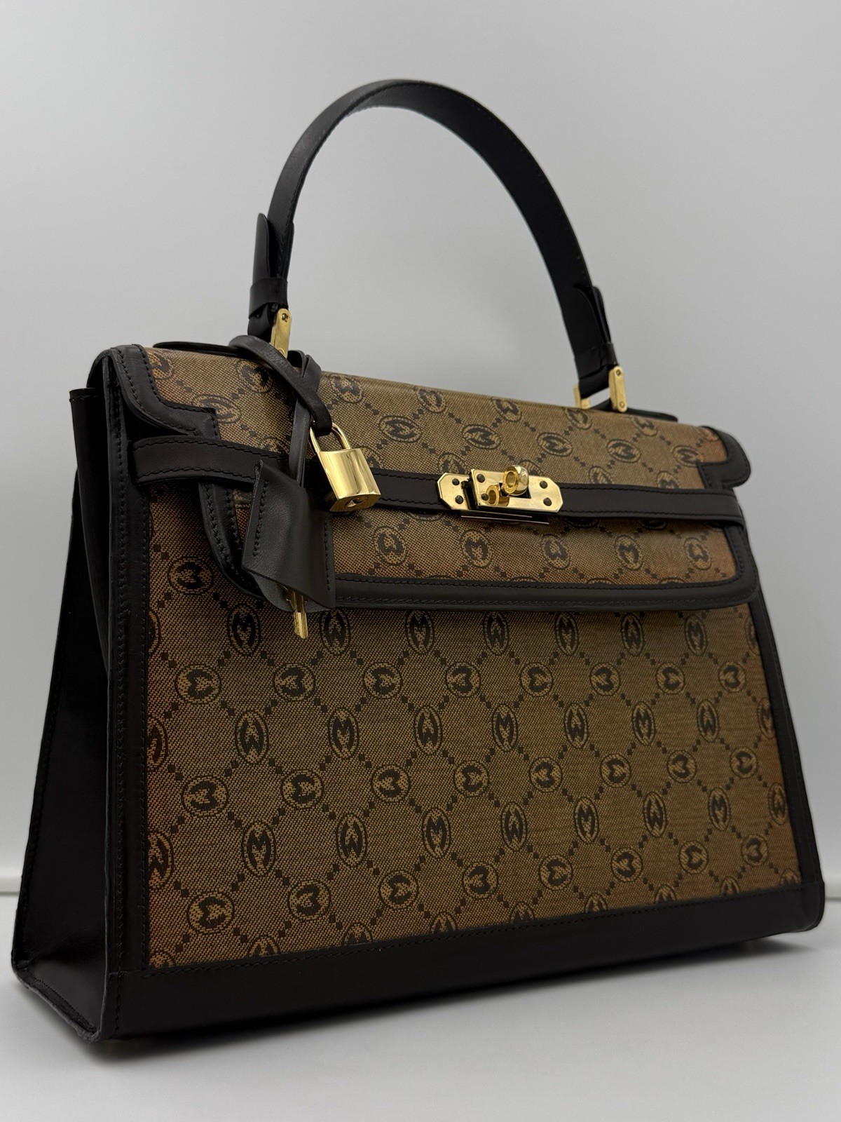 🐢MORABITO 1905 PARIS • 1970-80’s Vintage Monogram SCALA 32 Bag • Made in FRANCE