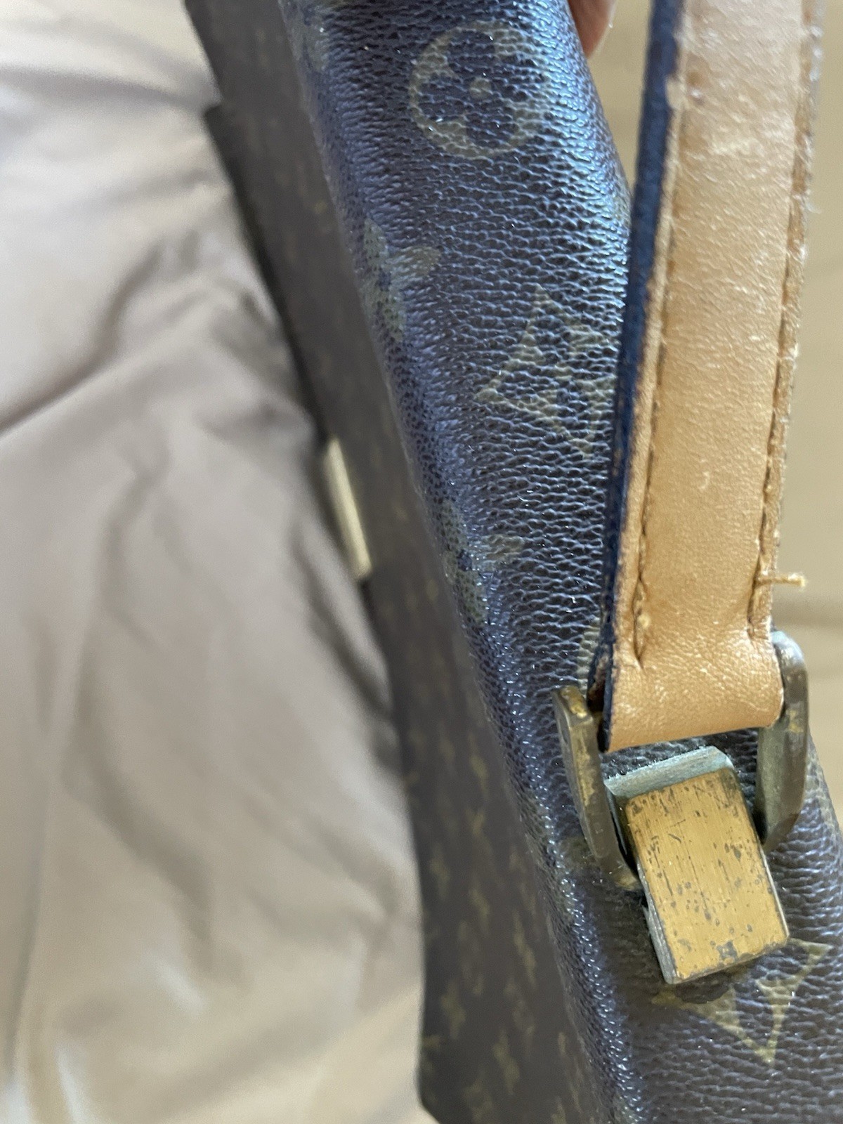 Louis Vuitton Briefcase Brown Leather