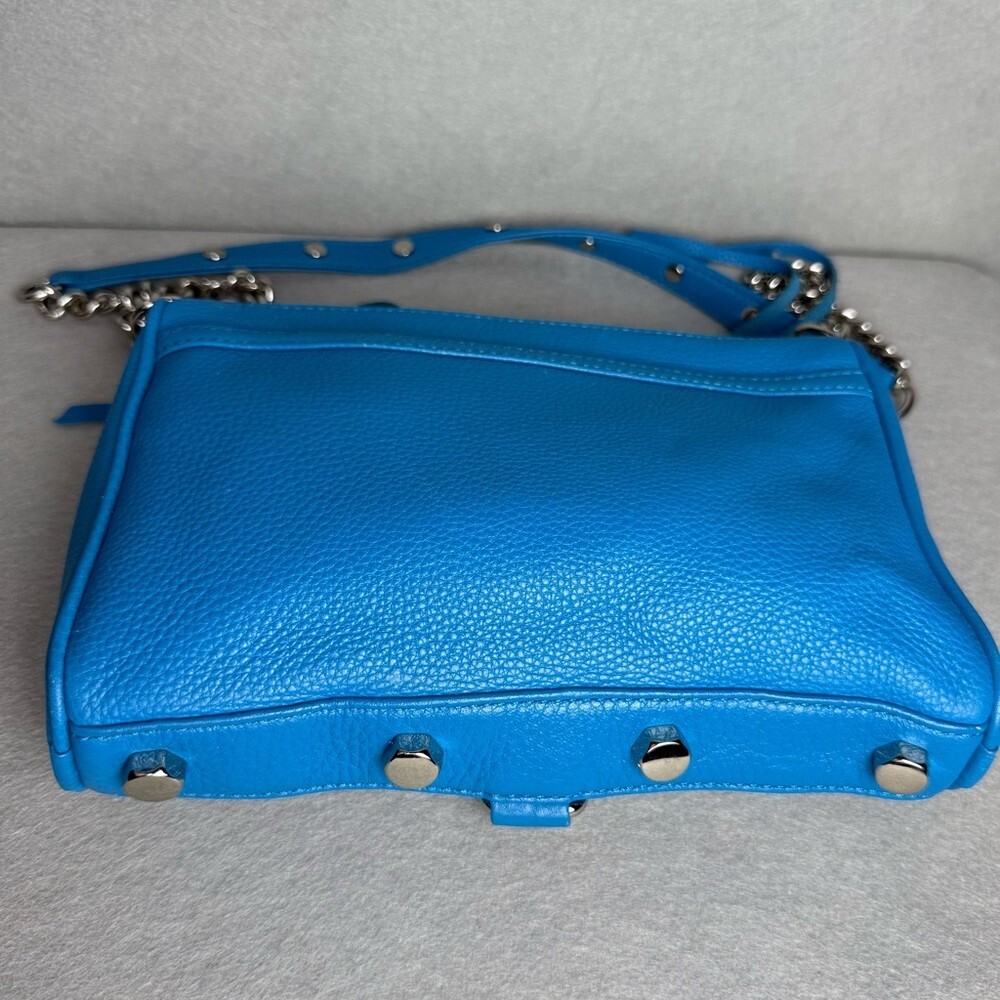 Rebecca Minkoff Mini MAC in True Turquoise Crossbody Leather Handbag Women’s