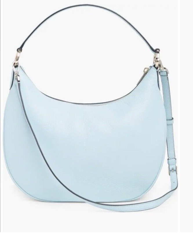 NWT Kate Spade Weston Leather Shoulder Bag K8453 FROSTY SKY $399