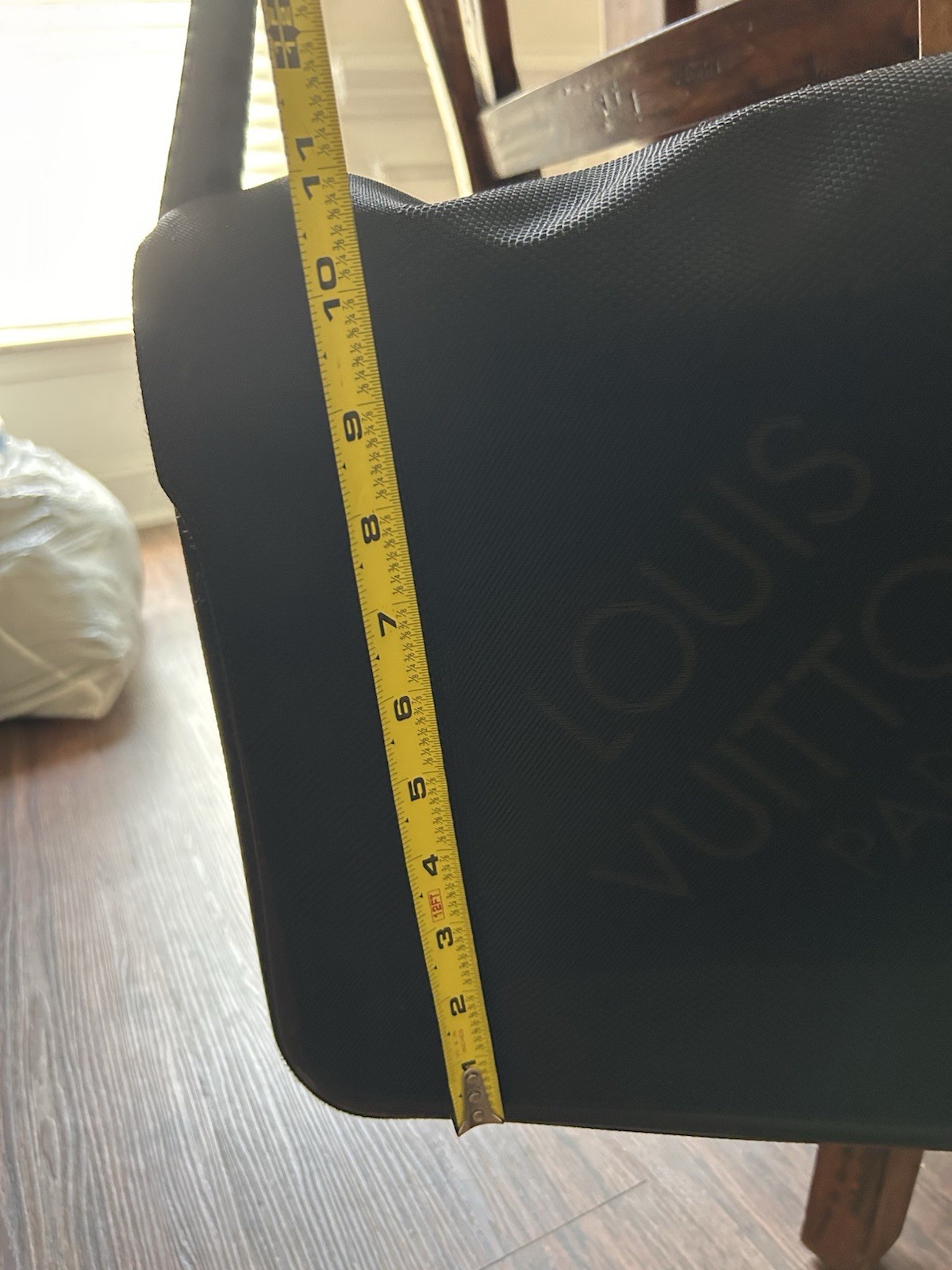 LOUIS VUITTON District Messenger Bag Canvas Black FREE SHIPPING!