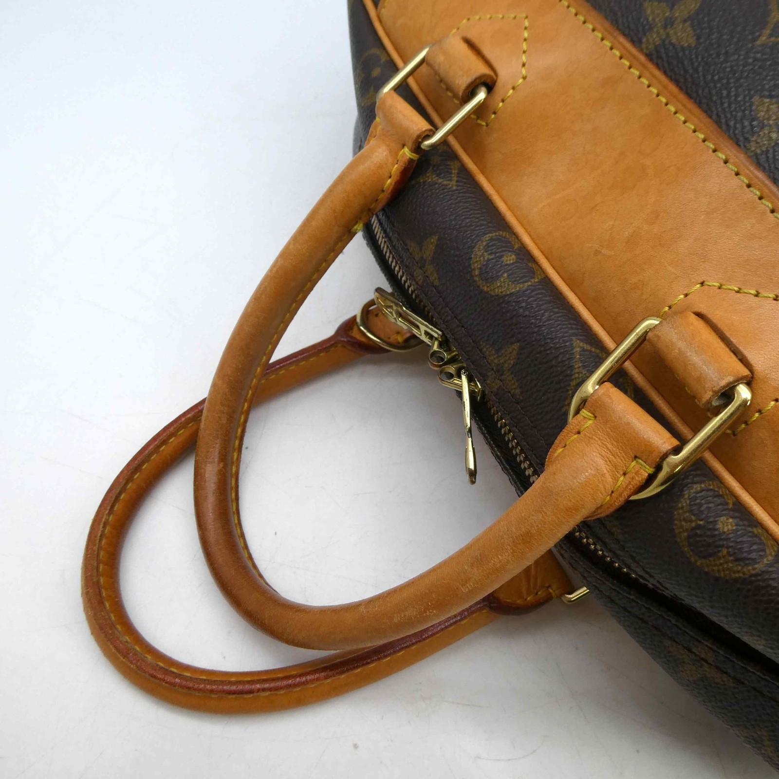 Louis Vuitton Deauville M47270 Monogram PVC Leather Hand Travel Bag 1121