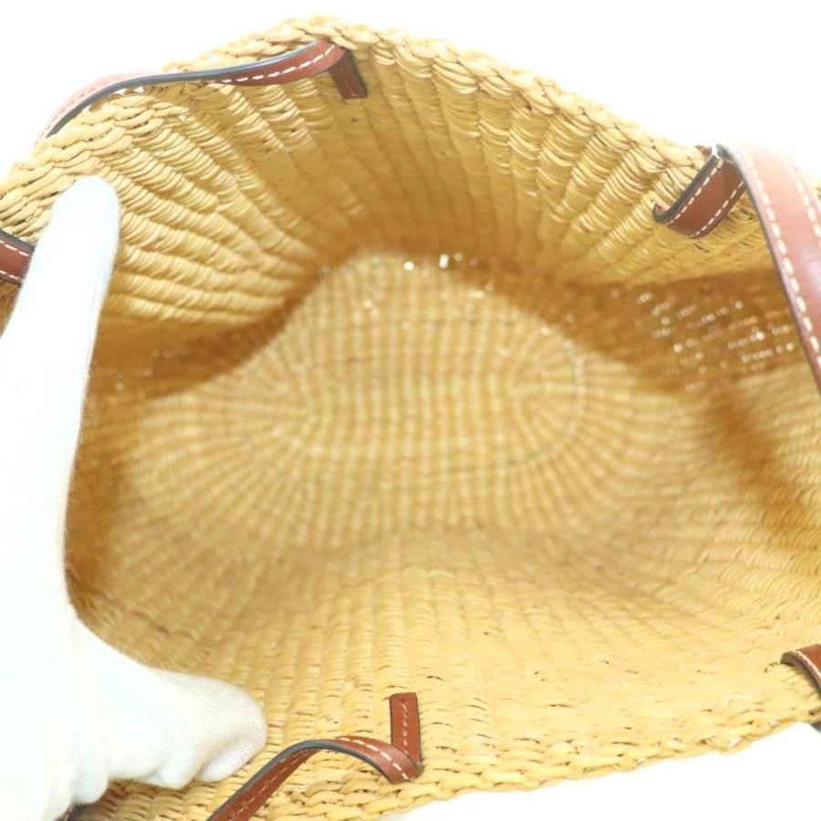 LOEWE Bag: Shell Basket Beige Brown W20.5-50×H22.5×D13cm;