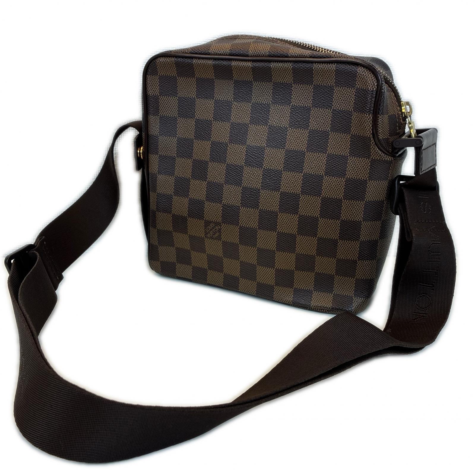 LOUIS VUITTON Olaf PM Shoulder Bag N41442 Damier canvas Brown