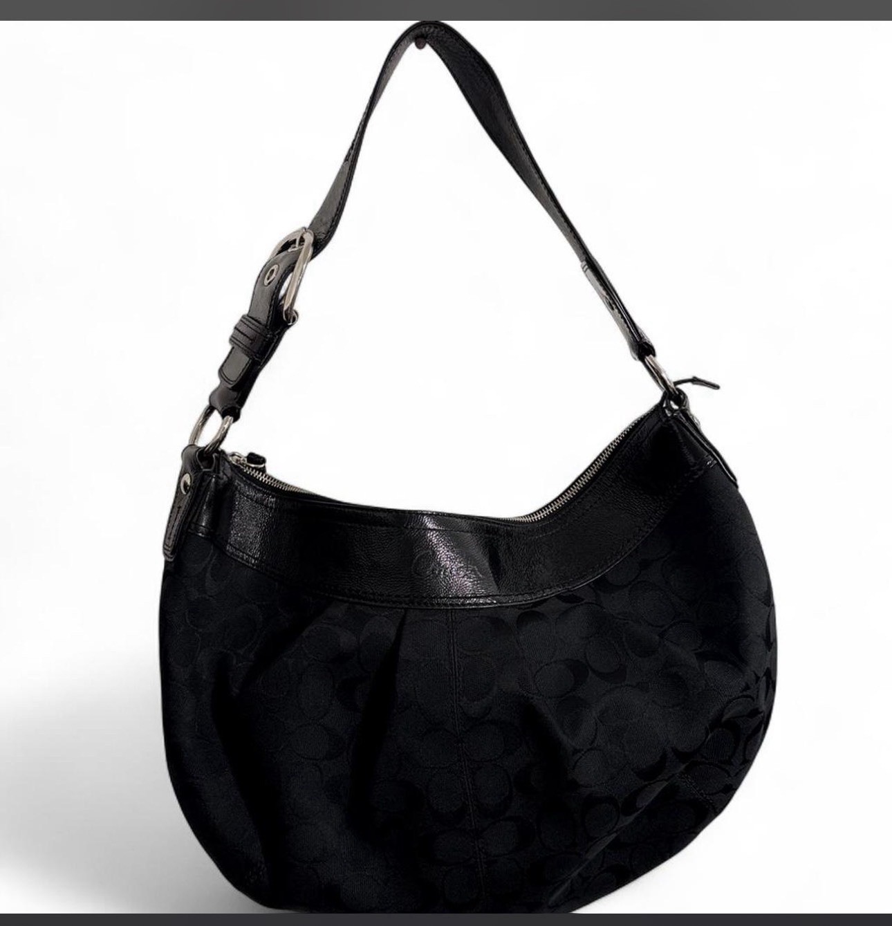 Coach Black Signature Hobo large