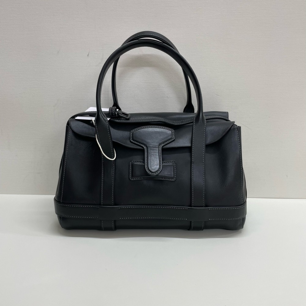 Loewe Anagram Smooth Calfskin Leather Small Vintage Handbag Black